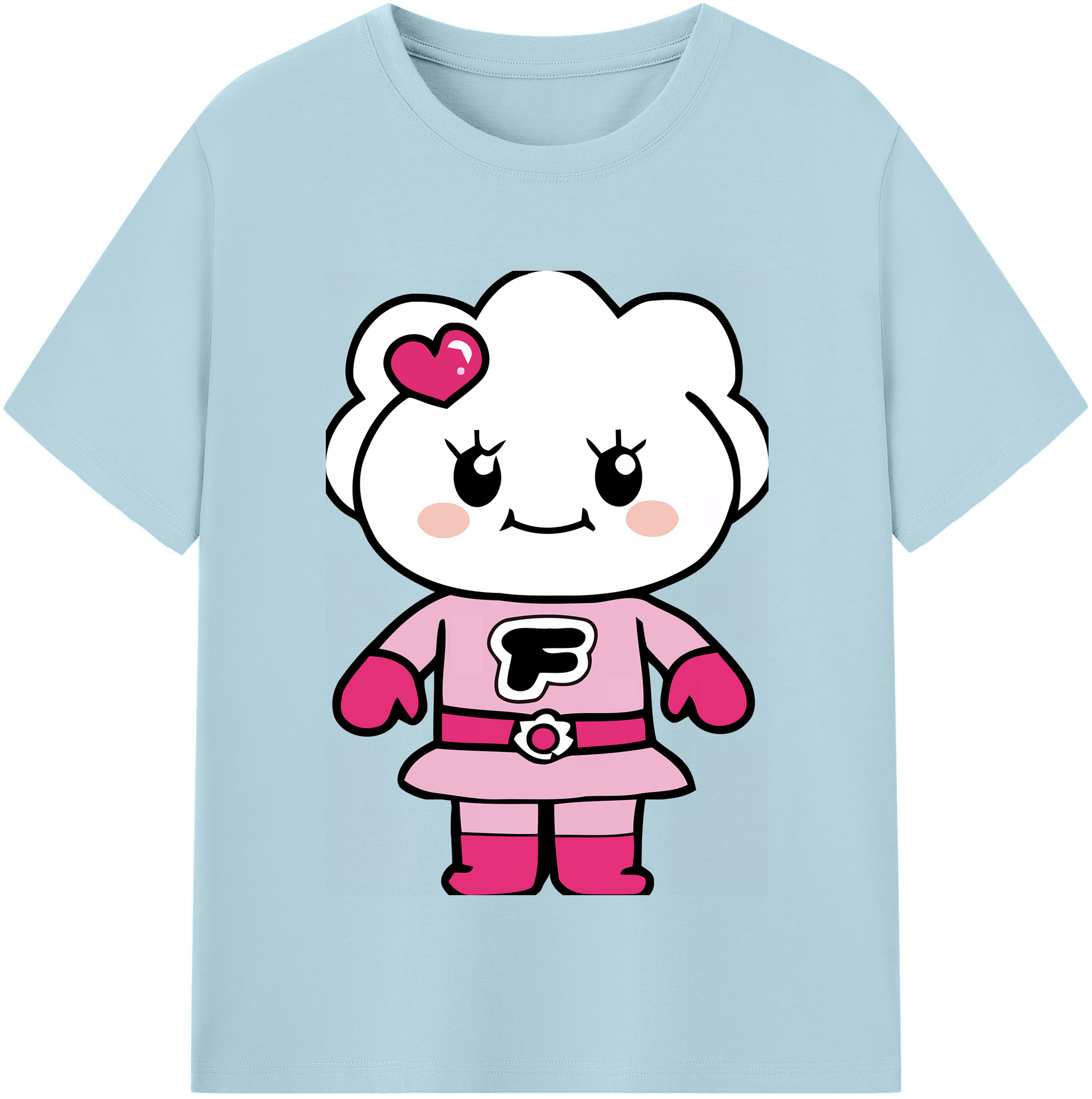 （画像用） アンパンマン Anpanman 綿100％半袖Tシャツ（フロントプリント）